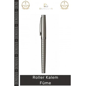 #Kalem Lüks Metal Gövdeli Profesyonel Kurumsal Ofis Hediyesi Modern Prestijli Roller Kalem Füme