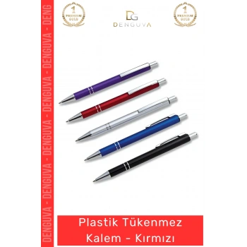 #Kalem Kaliteli Ergonomik Modern Tasarım Ofis Promosyon Dayanıklı Plastik Tükenmez Kalem Kırmızı