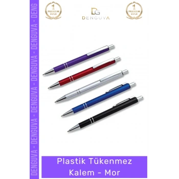 #Kalem Kurumsal Baskılı Promosyon Ekonomik Kaliteli Ergonomik Şık Plastik Tükenmez Kalem Mor