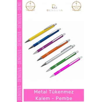#Kalem Kurumsal Hediye Promosyon Lüks Ergonomik Ofis Prestij Tasarım Metal Tükenmez Kalem Pembe