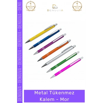 #Kalem Kurumsal Promosyon Lüks Hediye Ergonomik Paslanmaz Şık Tasarım Metal Tükenmez Kalem Mor