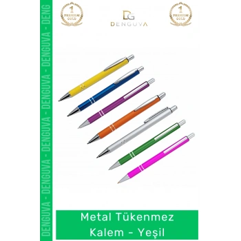 #Kalem Prestijli Lüks Modern Tasarım Dayanıklı Gövde Kurumsal Hediye Metal Tükenmez Kalem Yeşil