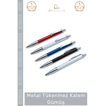 #Kalem Gümüş Profesyonel Kurumsal Hediye Prestij Şık Ofis Tasarım Dayanıklı Metal Tükenmez Kalem