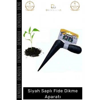 #FideAparatı Manuel Dikim Aleti Bahçe El Aleti Ergonomik Saplı Dayanıklı Siyah Gövde Fide Dikme Aparatı
