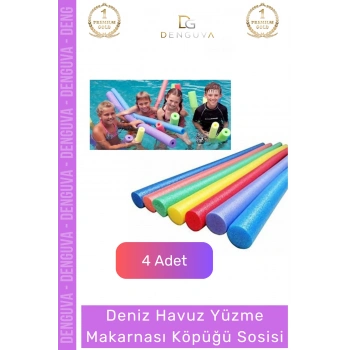 #YüzmeKöpüğü Pratik Katlanabilir Havuz Yüzme Makarnası Köpüğü Sosisi - 4 Adet