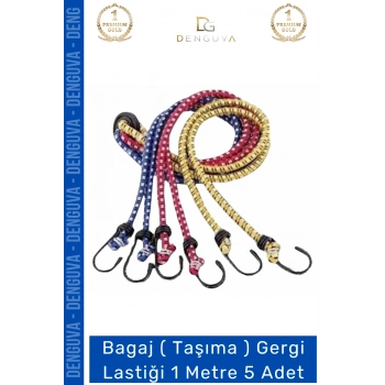 #TaşımaLastği Dayanıklı Esnek Kancalı Yük Sabitleme Güvenli Mukavemetli Taşıma Gergi Lastiği 1 Mt - 5 Adet
