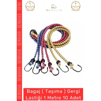 #TaşımaLastği Dayanıklı Esnek Kancalı Yük Sabitleme Güvenli Mukavemetli Taşıma Gergi Lastiği 1 Mt - 10 Adet