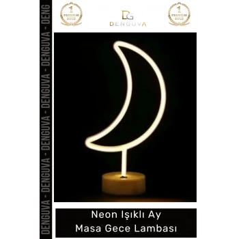 #GeceLambası Modern Neon Led Dekoratif Estetik Şık Aydınlatma Ofis Çocuk Odası Komodin Masa Gece Lambası