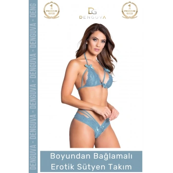#FanteziSütyen Yeni Sezon Fantezi Seksi Dantel Tasarım Şık Zarif Boyundan Bağlamalı Fantezi Sütyen Takım
