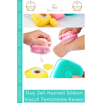 #Lif Şampuan Hazneli Silikon Köpek Kedi Yıkama Fırçası Vücut Temizleme Kesesi Banyo Lifi