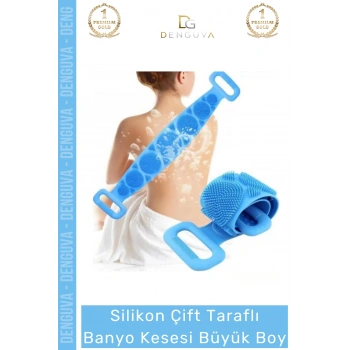 #BanyoKesesi Peeling Etkili Sırt Masajı Arındırıcı Dokulu Pratik Çift Taraflı Banyo Kesesi Büyük Boy
