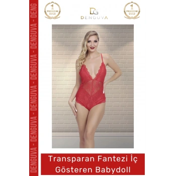 #FanteziGecelik Dantel Detaylı Transparan Feminen Çekici Fantazi Gecelik Lüks İç Gösteren Şık Babydoll