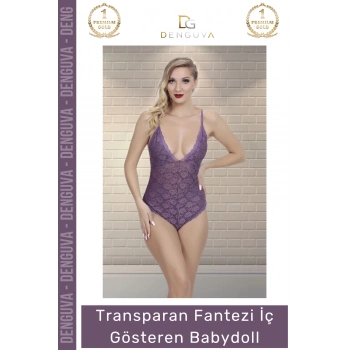 #FanteziBabydoll Dantel Detaylı Lüks Tasarım Kaliteli Feminen Çekici Transparan İç Gösteren Şık Babydoll