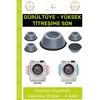 #AyakPedi Titreşim Önleyici Gürültü Emici Kaymaz Taban Çamaşır Bulaşık Makinesi 4 Adet Ayak Pedi