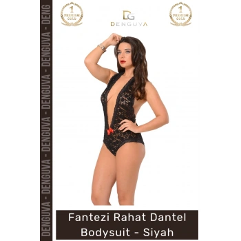 #Bodysuit Fantezi Tasarım Kaliteli Yumuşak Dantel Gecelik Takım Kadın Şık Rahat Dantel Bodysuit
