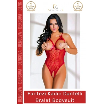 #Bodysuit Fantezi Likralı Tül Kumaş Esnek Şık Tasarım Gecelik Modeli Kadın Dantelli Bralet Bodysuit