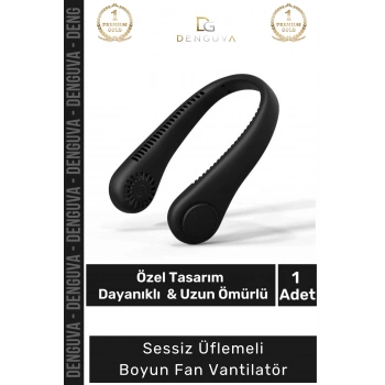 #BoyunFanı Güçlü Sessiz Şarj Edilebilir USB Giyilebilir Taşınabilir Mini Hava Üflemeli Boyun Vantilatörü