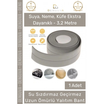#Bant Su Sızdırmaz Lavabo Küvet Kenar Bandı İthal Kaliteli Küf Önleyici Gri Bant 3.2m - 1 Adet