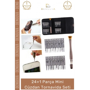 #Tornavida 25 Parça Hassas Elektronik Tamir Takımı Telefon Onarım Profesyonel Mini Cüzdan Tornavida