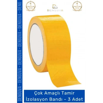 #İzolasyonBandı Çok Amaçlı Tamir Onarım Güçlendirme Yalıtım İzolasyon Bandı 48mm x 10m - 3 Adet