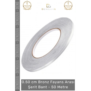 #ŞeritBant Kendinden Yapışkanlı Dekoratif 0.50cm 50 Metre Şık Karo Zemin Duvar Bronz Fayans Arası Şerit Bant - 1 Adet