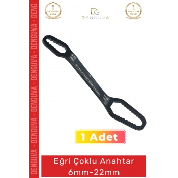 #Anahtar Paslanmaz Çelik Yerli Üretim Profesyonel Dayanıklı Ergonomik Eğri Çoklu Anahtar 6mm-22mm