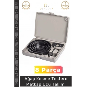 #MatkapUcu Profesyonel Metal Ahşap MDF Plastik Alüminyum Panç Seti 8 Parça Tavan Kesme Matkap Ucu Takımı