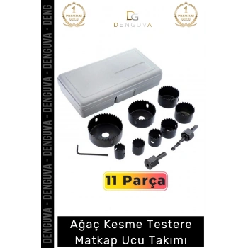 #MatkapUcu 11 Parça Metal Ahşap Plastik MDF Alüminyum Delik Açma Seti Tavan Kesme Matkap Ucu Takımı