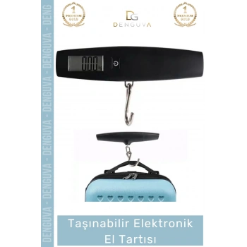 #BagajTartısı Taşınabilir Elektronik El Tartısı Hassas Ölçüm Dijital Kargo Bagaj Tartısı Max 50 Kg