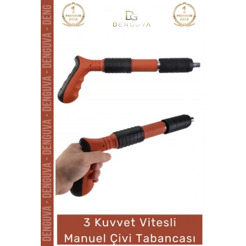 #ÇiviTabancası 3 Vitesli Beton Çelik Ahşap Uyumlu Profesyonel Güç Ayarlı Darbe Etkili Manuel Çivi Tabancası