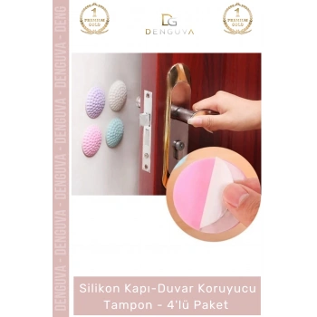 #Stoper Darbe Emici Silikon Duvar Koruma Kapı Kolu Kendinden Yapışkanlı Koruyucu Tampon 4lü Paket