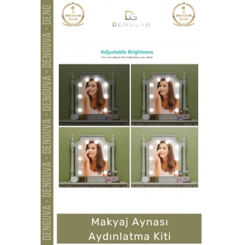 #MakyajLambası 10 Adet G5 Modern Küresel Ampul Dimmer Dokunmatik 12V Şık Makyaj Aynası Aydınlatma Kiti