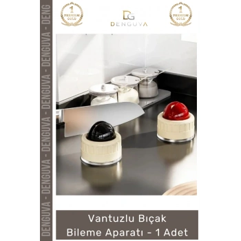 #BıçakBileme Profesyonel Mutfak Vakumlu Pratik Keskinleştirme Şef Vantuzlu Bıçak Bileme - 1 Adet