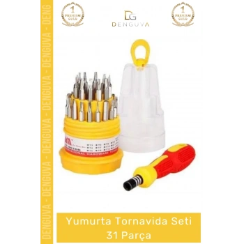 #Tornavida Profesyonel Hassas Elektronik Tamir Onarım Çok Amaçlı Yumurta Tornavida Seti 31 Parça