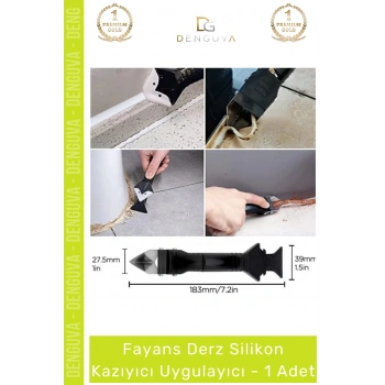 #DerzKazıyıcı Profesyonel Çok Amaçlı Tadilat Banyo Mutfak Fayans Köşe Derz Silikon Kazıyıcı Uygulayıcı
