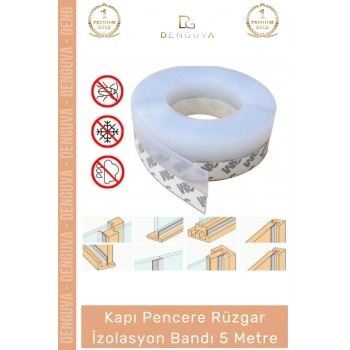 #Bant Profesyonel Sızdırmazlık Isı Tasarrufu Toz Kesici Kapı Pencere Rüzgar İzolasyon Bandı 5m