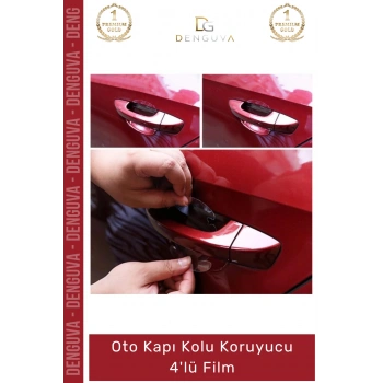 #KapıFilmi Şeffaf Çizilme Karşıtı Dayanıklı Araç Dış Boya Koruyucu Oto Kapı Kolu Koruyucu 4lü Film