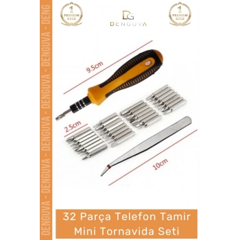 #Tornavida Profesyonel Hassas Elektronik Onarım Seti 32 Parça Telefon Tamir Mini Tornavida Seti