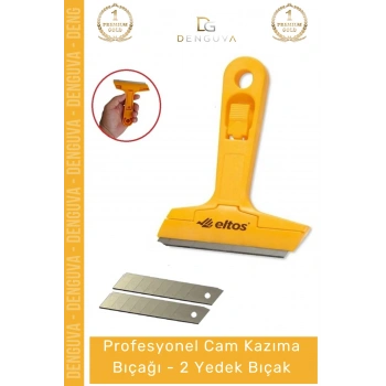 #KazımaBıçağı Profesyonel 100mm Yüzey Temizleme Sıyırıcı Cam Kazıma Bıçağı + 2 Yedek Bıçak Hediyeli