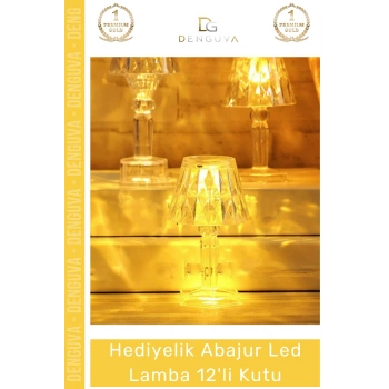 #LedLamba Hediyelik Dekoratif Modern Masaüstü Ekonomik Estetik Tasarım Abajur Led Lamba 12’li Kutu