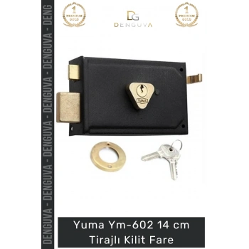 #Kilit Kapı Güvenlik Sistemi Çelik Kasa Elektrostatik Boyalı Kare Ym602 14cm Tirajlı Kilit Fare