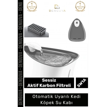 #SuKabı Sessiz Motorlu 2,5 Litre Aktif Karbon USB Işıklı Hazneli Uyarılı Kedi Köpek Su Kabı
