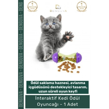 #KediOyuncağı İnteraktif Kedi Avlanma İçgüdüsü Destekleyici Dayanıklı Mor Yeşil Ödül Mamalı Oyuncak