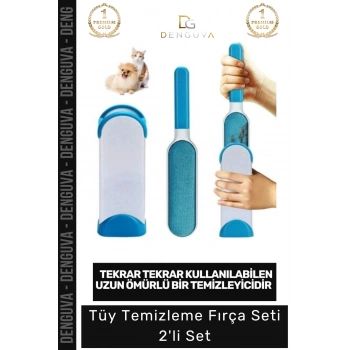 #TüyTemizleme Kedi Köpek Tüy Toplayıcı Pratik Aparat Mobilya Elbise Standlı Tüy Toz Temizleme 2li Fırça Seti