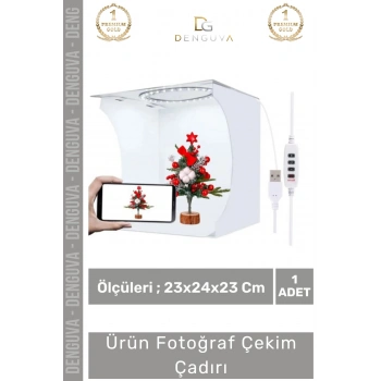 #FotoğrafÇadırı Led Işıklı Profesyonel Katlanır Portatif Manyetik Beyaz Zemin Ürün Fotoğraf Çekim Çadırı