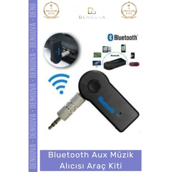 #AraçKiti Kablosuz Bluetooth Ses Aktarım Modülü Mikrofonlu Handsfree Aux Müzik Alıcısı Araç Kiti