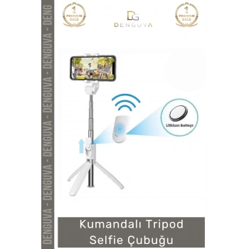 #TripodÇubuk Katlanabilir Stabil Çekim Dönebilen Bluetooth Taşınabilir Kumandalı Tripod Selfie Çubuğu