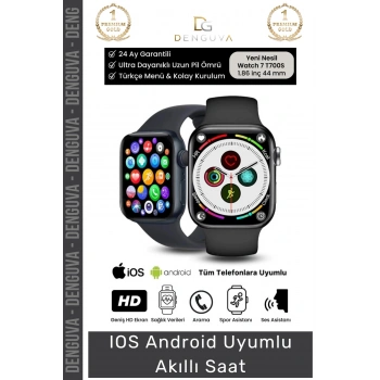 #AkıllıSaat Su Geçirmez 45mm T700s Simli Android Sağlık Sensörlü Bluetooth Aramalı Alarm Akıllı Saat