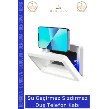 #TelefonKabı Su Geçirmez Banyo Duvar Telefon Tutucu Standı Şeffaf Hediye Buğu Yapmaz Duş Telefon Kabı
