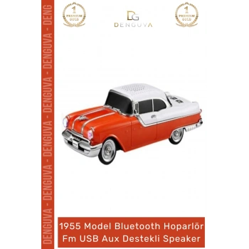 #Hoparlör Ultratekno WS598BT Pontiac 1955 Bluetooth Hoparlör TWS Bass FM Radyo USB Aux Destekli Speaker